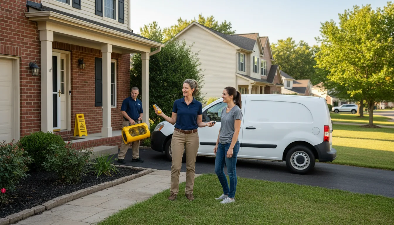Residential water damage restoration in Hodge, LA